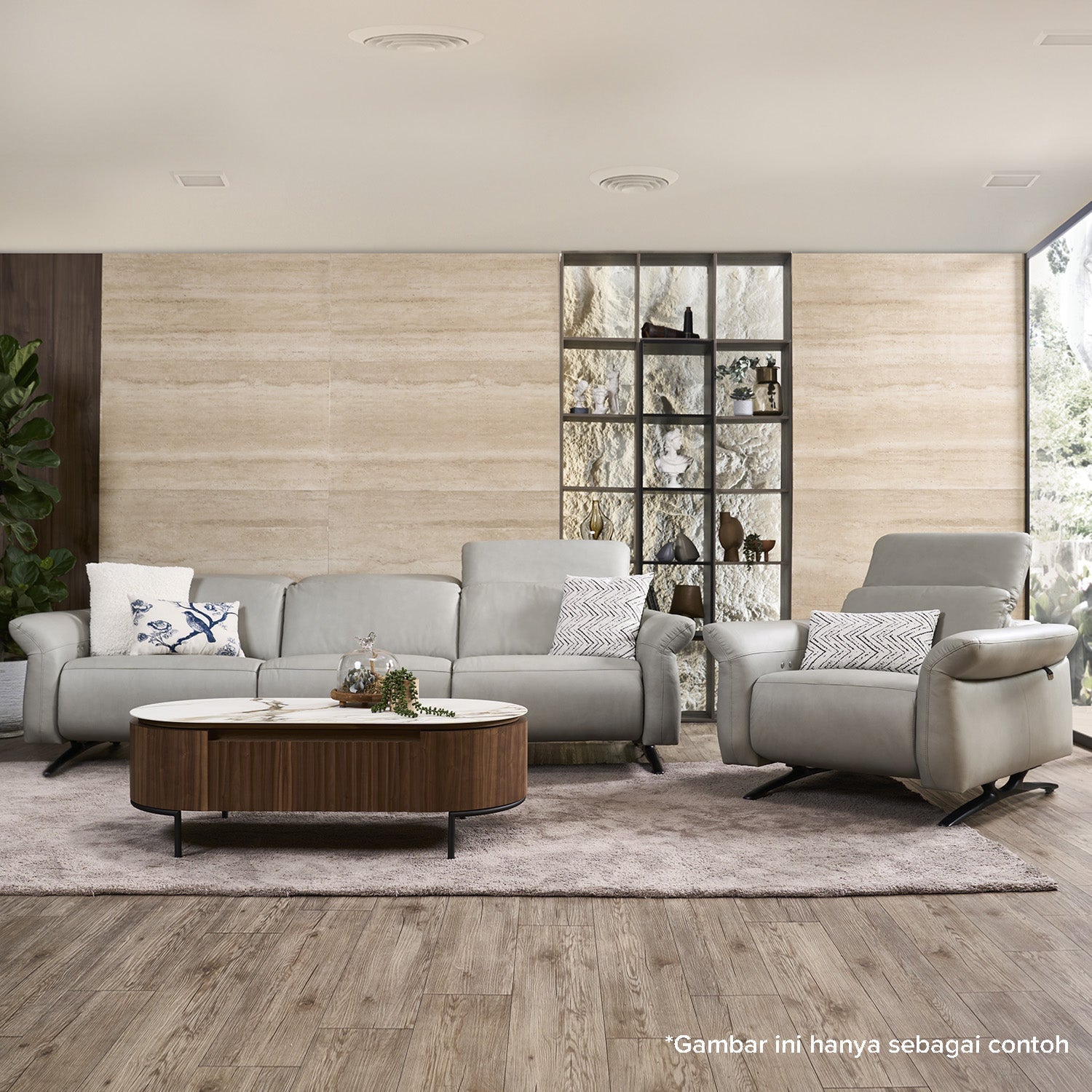 5 Sofa Kulit Premium Cellini untuk Ruang Tamu Modern