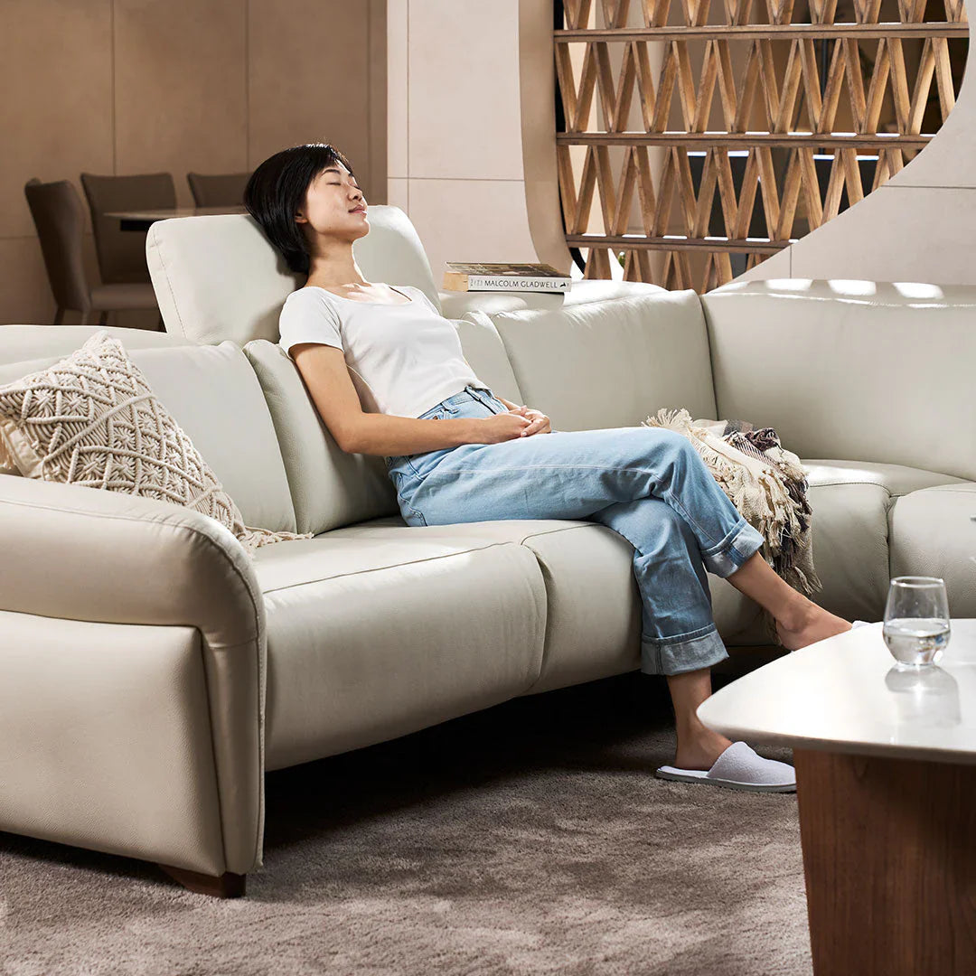 Sofa Kulit L-Shape