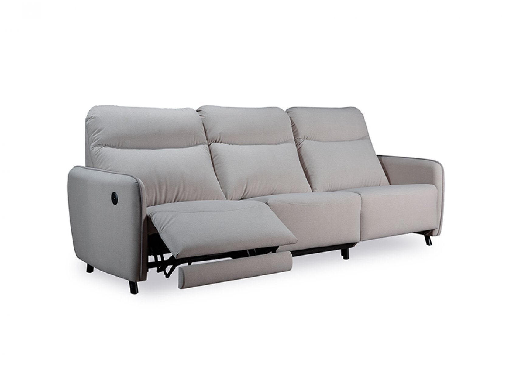 HOMER Sofa Kain Recliner Bermotor dengan Sandaran Tinggi dan Port USB