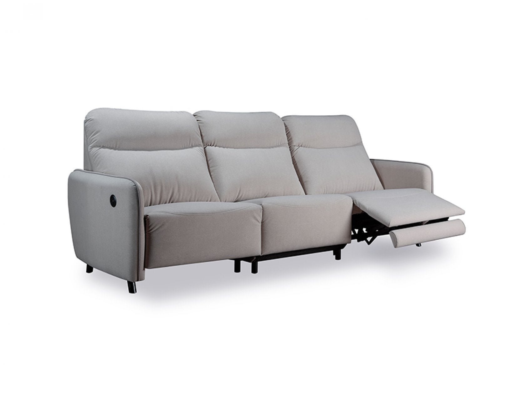 HOMER Sofa Kain Recliner Bermotor dengan Sandaran Tinggi dan Port USB