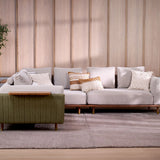 CELADON Sofa Kain Modular dengan Meja Samping Geser