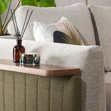 CELADON Sofa Kain Modular dengan Meja Samping Geser