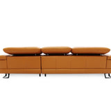 KORUS  Sofa Kulit Modular dengan Sandaran Kepala yang Fleksibel