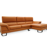 KORUS  Sofa Kulit Modular dengan Sandaran Kepala yang Fleksibel