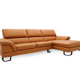 KORUS  Sofa Kulit Modular dengan Sandaran Kepala yang Fleksibel