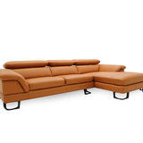 KORUS  Sofa Kulit Modular dengan Sandaran Kepala yang Fleksibel