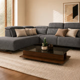 HIRO Sofa Kain Modular dengan Sandaran Tinggi