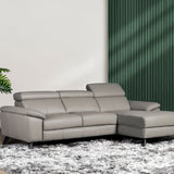 Sofa MARVIN Kulit dengan Sandaran Kepala yang Dapat Disesuaikan