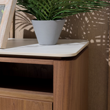 MAX NEZZO Meja Samping Walnut