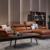 KORUS  Sofa Kulit Modular dengan Sandaran Kepala yang Fleksibel
