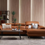 KORUS  Sofa Kulit Modular dengan Sandaran Kepala yang Fleksibel