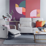 HOMER Sofa Kain Recliner Bermotor dengan Sandaran Tinggi dan Port USB