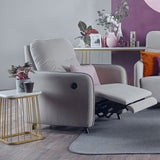 HOMER Sofa Kain Recliner Bermotor dengan Sandaran Tinggi dan Port USB