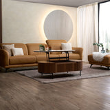 VINGE Sofa Kulit  Modular dengan Sandaran Kepala yang Fleksibel