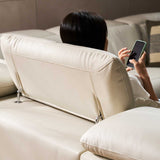 PHIL Sofa Kulit  Recliner Modular Motorized dengan Bantalan Lembut