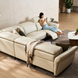 PHIL Sofa Kulit  Recliner Modular Motorized dengan Bantalan Lembut