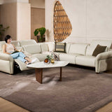 PHIL Sofa Kulit  Recliner Modular Motorized dengan Bantalan Lembut