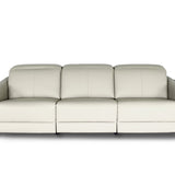 PENNA  Sofa Kulit Recliner Motorized dengan Sandaran Kepala yang Fleksibel