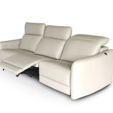 PENNA  Sofa Kulit Recliner Motorized dengan Sandaran Kepala yang Fleksibel