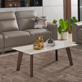 KAY Meja Kopi dengan Batu Quartz Elegan Minimalis