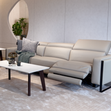 CINTO Sofa Kulit Kombinasi Sintetis Modular Motorized dengan Sandaran Kepala yang Fleksibel