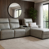 DALLAS Sofa Recliner Manual dengan Kulit Kombinasi