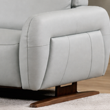 HIRO Sofa Kulit Modular dengan Sandaran Kepala yang Dapat Disesuaikan