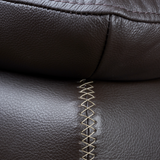 KOF Sofa Kulit dengan Sandaran Punggung Tinggi