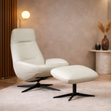 OSLO Sofa Single Kulit Putar dengan Sandaran Kepala Fleksibel