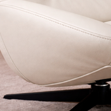 OSLO Sofa Single Kulit Putar dengan Sandaran Kepala Fleksibel