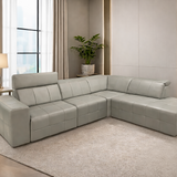 PAC Sofa Kulit Modular Motorized dengan Sandaran Kepala yang Fleksibel