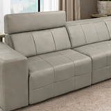 PAC Sofa Kulit Modular Motorized dengan Sandaran Kepala yang Fleksibel