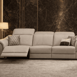 PLUME Sofa Kulit dengan Recliner Elektrik