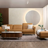 VINGE Sofa Kulit  Modular dengan Sandaran Kepala yang Fleksibel