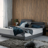 APOLLO Rangka Tempat Tidur Kain dengan Sandaran Kepala Fleksibel & Ruang Penyimpanan