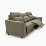 GRANDE Sofa Kulit Recliner Motorized dengan Sandaran Tinggi