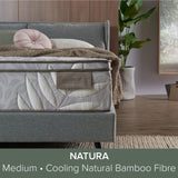 Kasur NATURA Hipoalergenik Alami dengan Serat Bambu, Lateks, dan Responsive Pocket Spring