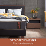 Kasur ORTHOPEDIC MASTER dengan Sanitized® Antimikroba, Busa High Resilience, dan Penopang Pegas Responsif
