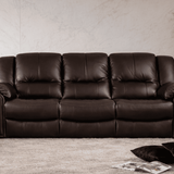 PLUSH Sofa Kulit dengan Incliner Manual