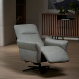 VINGE Sofa Recliner Bermotor Kulit Penuh Single