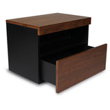 SLIDE Meja Samping Walnut